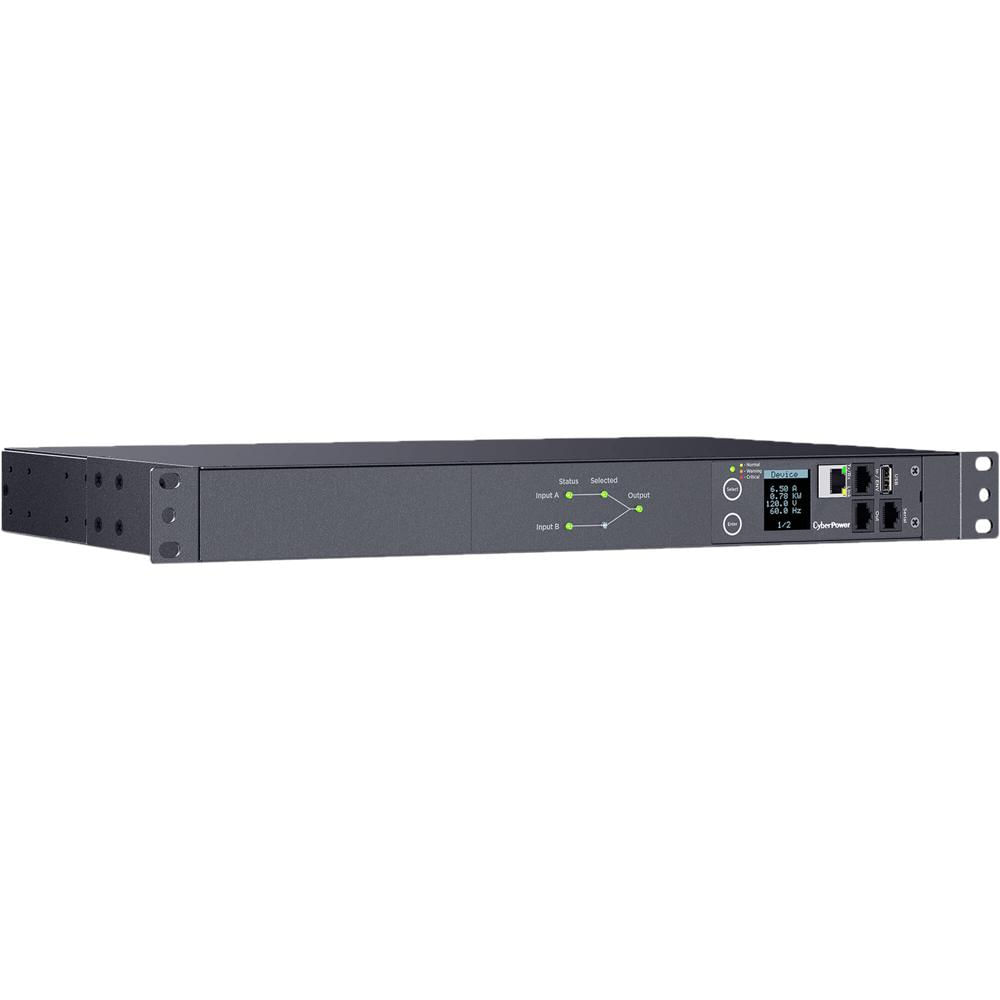 CyberPower PDU44001 Switched ATS PDU 15A 100-120 VAC con 10 salidas NEMA 5-15R y monitoreo