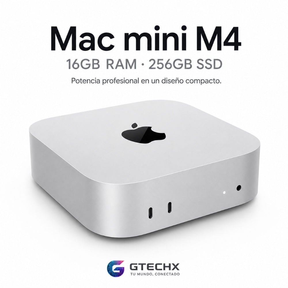 All in One Apple Mac Mini Chip M4 16GB RAM 256GB SSD Silver