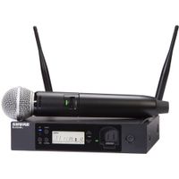 Shure GLXD24R+ Sistema Inalámbrico Vocal de Doble Banda con Micrófono SM58 - Transmisor