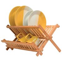 Escurridor Organizador para Platos 2 Niveles con Bambú Tessa 514MD01