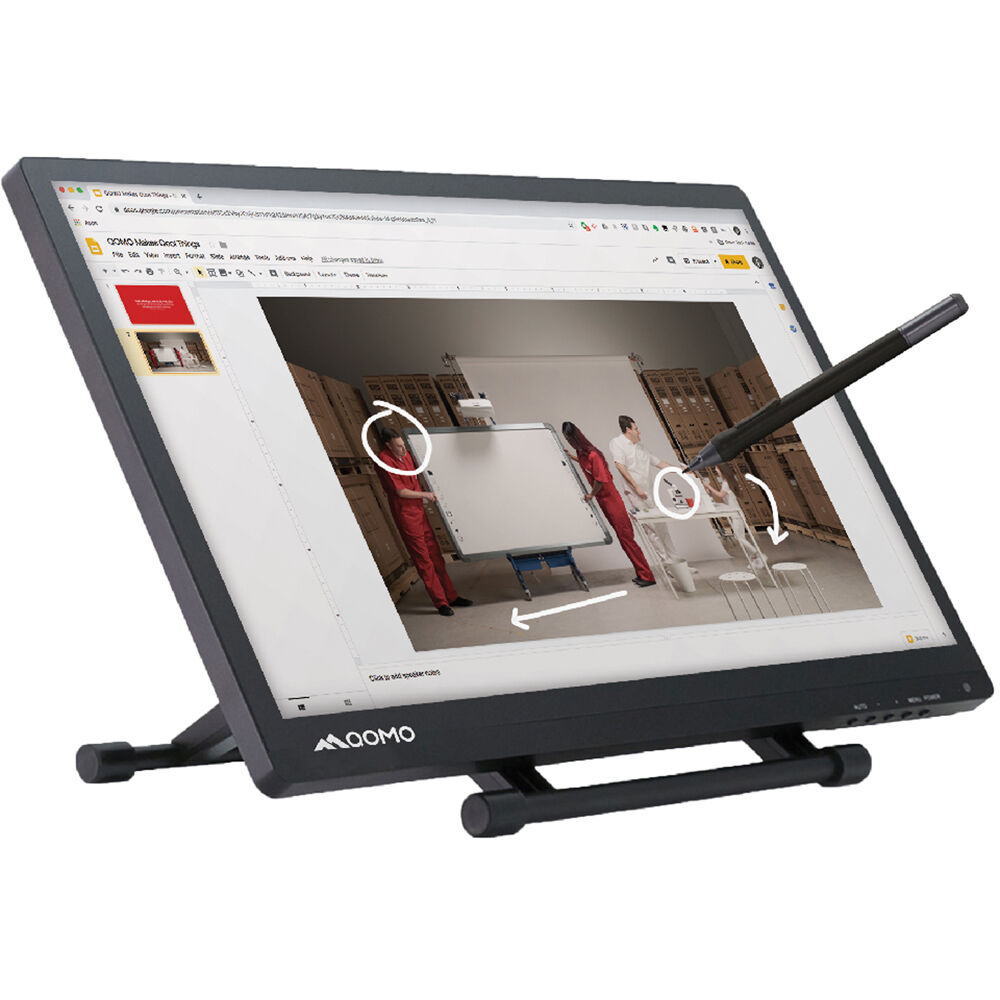 QOMO PresenStation 600F3 Monitor Interactivo 21.5"" Full HD con Pantalla Táctil de 10 Punt