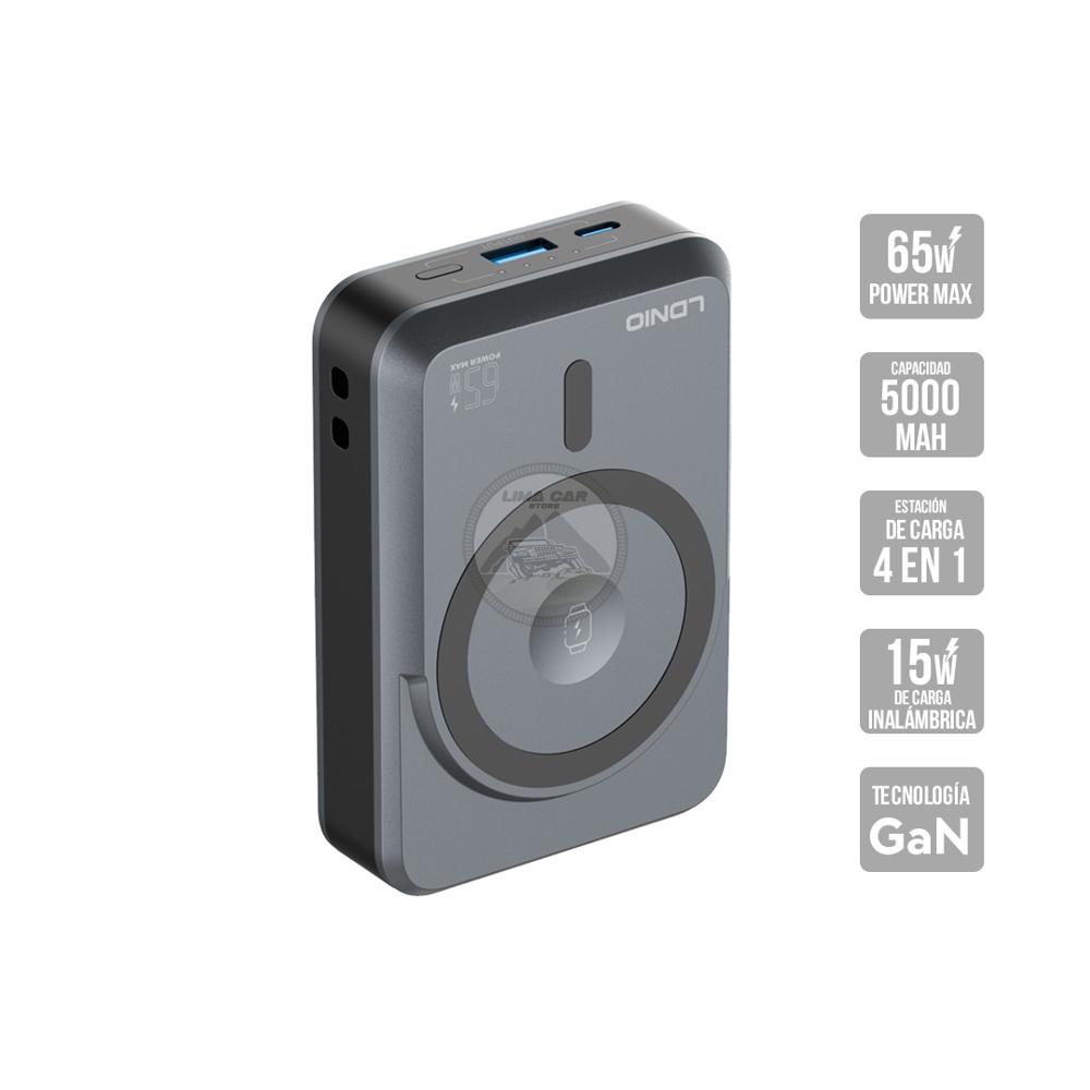 PowerBank Magnético Carga inalámbrica 5000 mAh 65W LDNIO