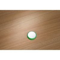 Shure MXA Mute Button (Blank) - Botón de silencio configurable, PoE, compatible con Micro
