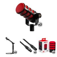 Rode PodMic Kit de MicrÃ³fonos para Podcasting 50 Aniversario - Incluye 2 MicrÃ³fonos DinÃ