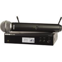Shure BLX24R/SM58 Sistema Inalámbrico de Micrófono de Mano Rackmount con Cápsula SM58,