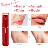 DEPILADORA FACIAL VELLO MUJER FLAWLBSS FLAWLESS ROJO AFEITADORA ELÉCTRICA DE CEJAS GENIEKA
