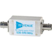 RF Venue Filtro de Paso de Banda RF (530 a 590 MHz) - Conectores BNC, Mejora de Rango DinÃ