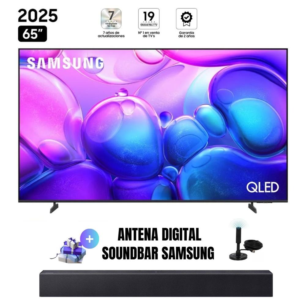 Televisor Smart TV Samsung 75'' QLED UHD 4K QN75Q6FAAGXPE 2025 - Ant - Soundbar Samsung