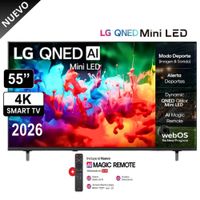 Televisor LG Smart TV 55 MiniLED QNED UHD 4K 55QNED65BSA Control Magic AI 2026