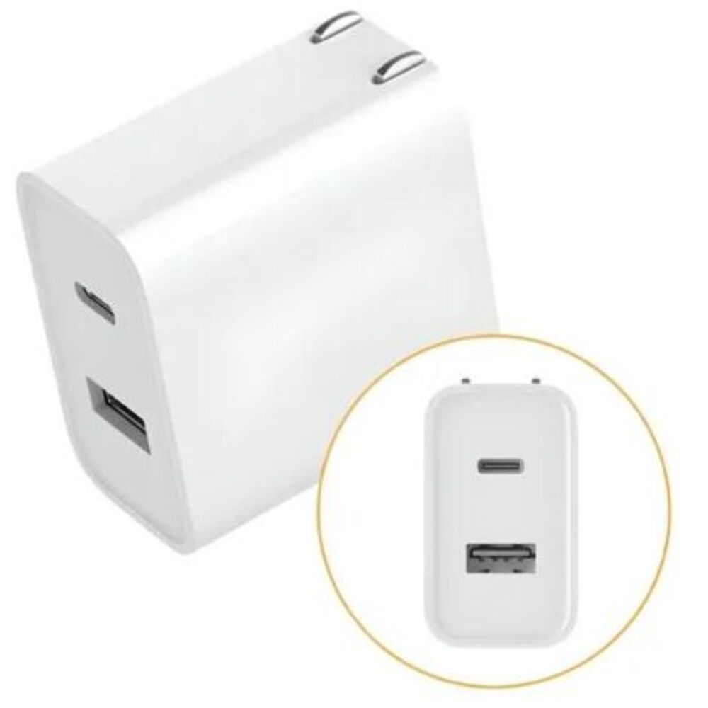 Cargador Celular 33W Doble Puerto Tipo A Tipo C