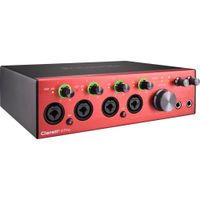 Focusrite Clarett+ 4Pre Interfaz de Audio/MIDI USB-C 18x8 con 4 Preamplificadores y Conver