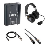 RTS Kit de Comunicación Portátil BP4000A4M con Auricular Doble Lado