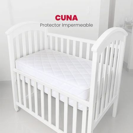 Protector Colchón Cuna 100% Hipoalergénico Infantil Perú Viure Blanco