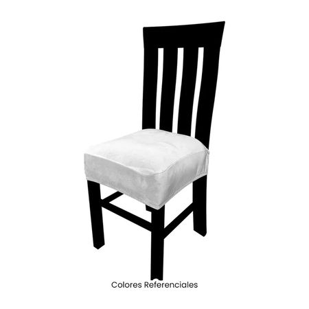 Funda de asiento para silla de comedor - PLATA Plata