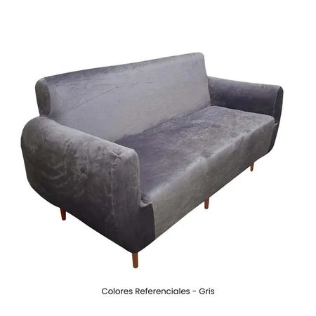 Juego de Funda Nacional de Terciopelo para Mueble 321 - Gris Gris