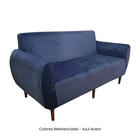 Juego de Funda Nacional de Terciopelo para Mueble 321 - Azul Acero Azul