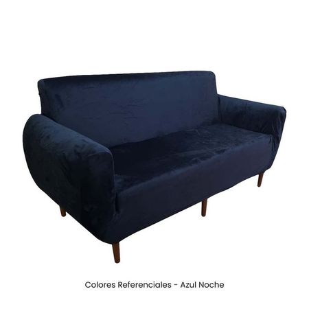 Juego de Funda Nacional de Terciopelo para Mueble 321 - Azul Noche Azul