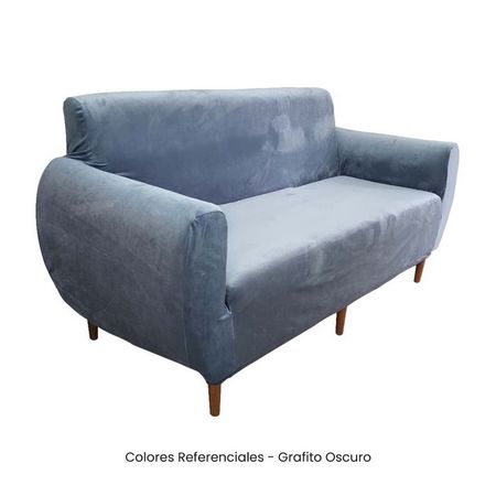 Juego de Funda Nacional de Terciopelo para Mueble 321 - Grafito Oscuro Gris