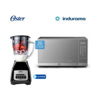 Combo Horno Microondas Indurama 20L - Licuadora Oster 1.5 Litros