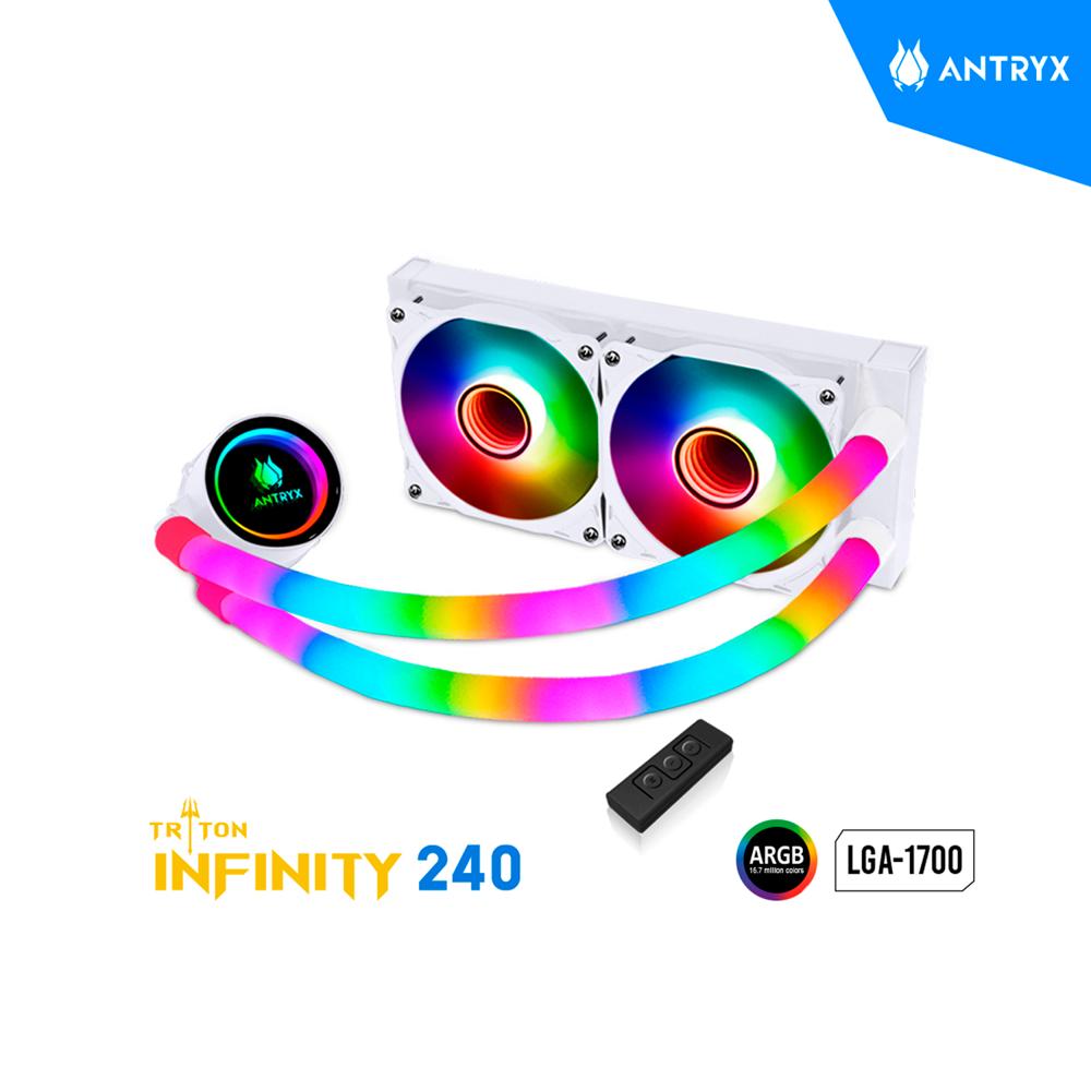 SISTEMA DE ENFRIAMIENTO LIQUIDO ANTRYX TRITON INFINITY 240 WHITE ARGB