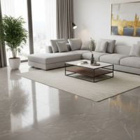 Piso Porcelanato Marmolizado Vitrificado Siena Marrón 60x60cm 1.44m2 Orange