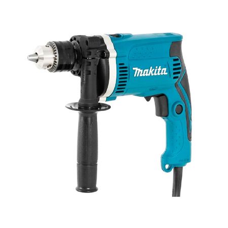 Taladro Percutor Makita HP1630K Verde 710W con Set de Accesorios