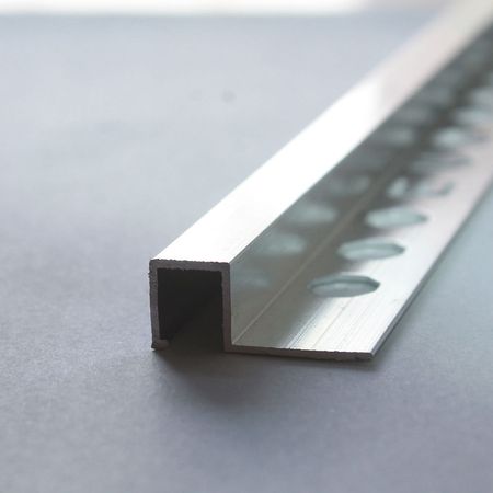 Perfil de aluminio Cuadrado 10mm x 2.40m Euroborde