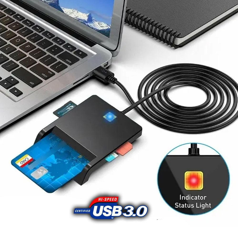 Lector DNI Electrónico 3.0 y Tarjetas Inteligentes Firma Digital lector tarjetas SD TF y SIM