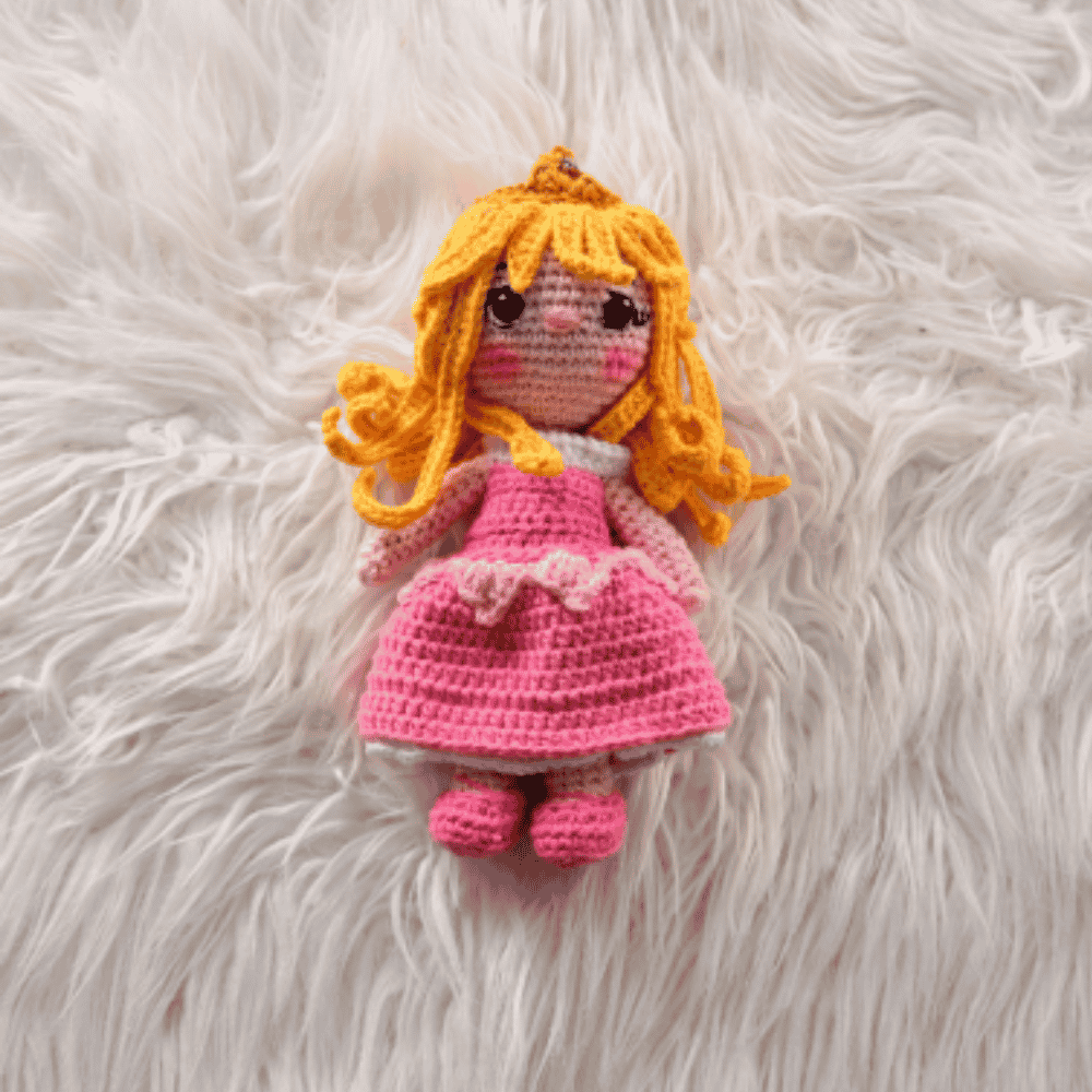 Amigurumi Princesa Aurora - Bella durmiente