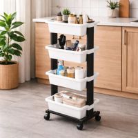 Organizador Multiuso de 4 Niveles con Ruedas Dario 810011