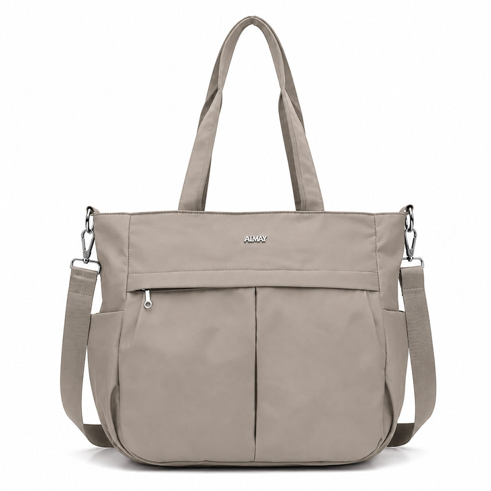 Bolso para Mujer Impermeable con Gran Capacidad y Correa Ajustable Beige CT2