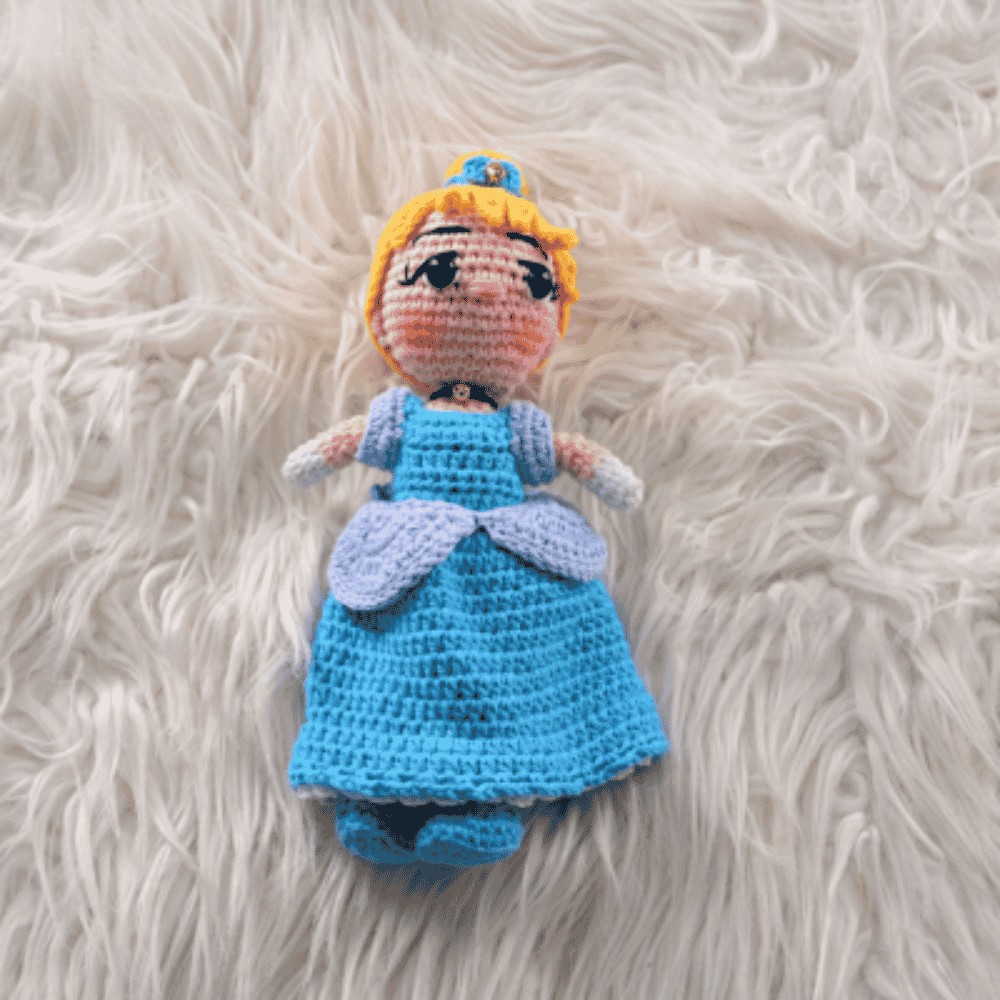 Amigurumi Cenicienta - Tamaño Grande