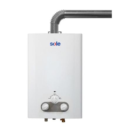 Terma a Gas Sole Tiro Forzado GLP 10L Calentador Instantáneo con Pantalla Digital