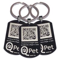 PACK x3 Placa QR Inteligente QPET Perros- Identificacion. Historial Medico. Alerta por Extravio 24-7