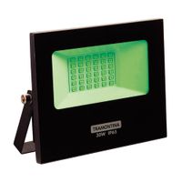Reflector LED Tramontina Verde 50W Iluminación Eficiente para Exteriores
