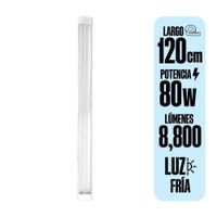 Prismático Led Clear Opalux 80W Luz Fría 120cm Bl