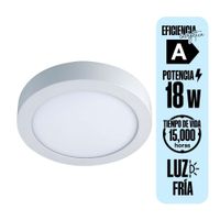 Downlight adosable Orange Redondo 18W Luz Fría