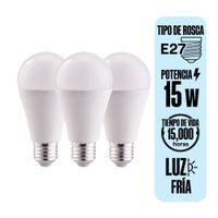 Pack X 3 Foco LED E27 15W Luz Fría Orange