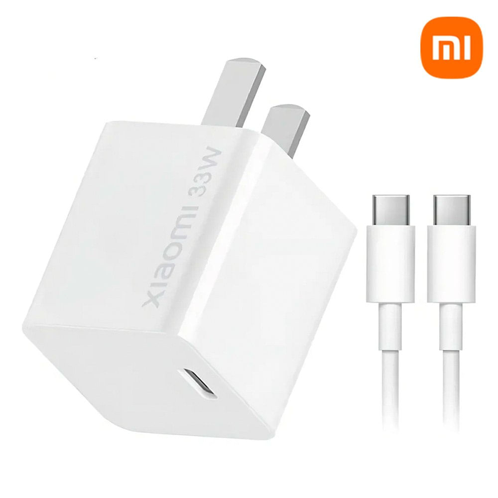 Cargador de Pared Xiaomi 33W GaN USB Tipo-C con Cable Incluido