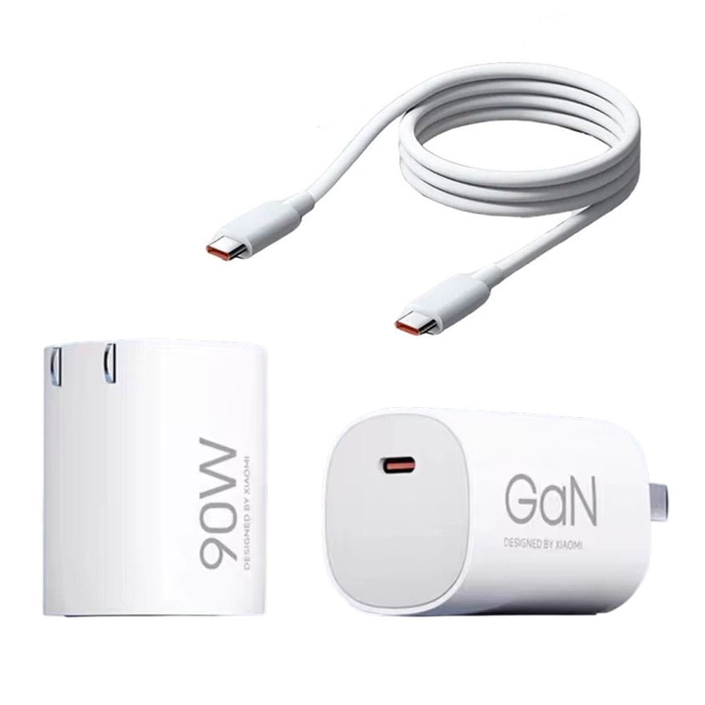 Cargador de Pared Xiaomi 90W GaN Pudding USB Tipo-C con Cable Incluido