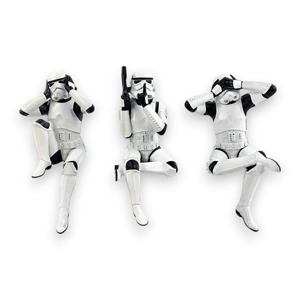Star Wars Three Wise Sitting Stormtroopers 3-Pack