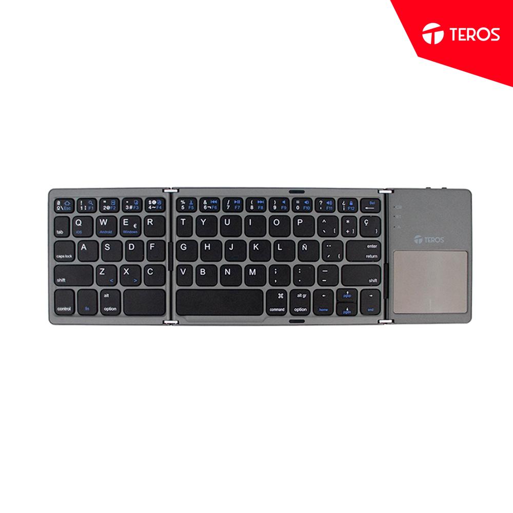 TECLADO INALMBRICO PLEGABLE TEROS TE 4075S BT 3 0 gris