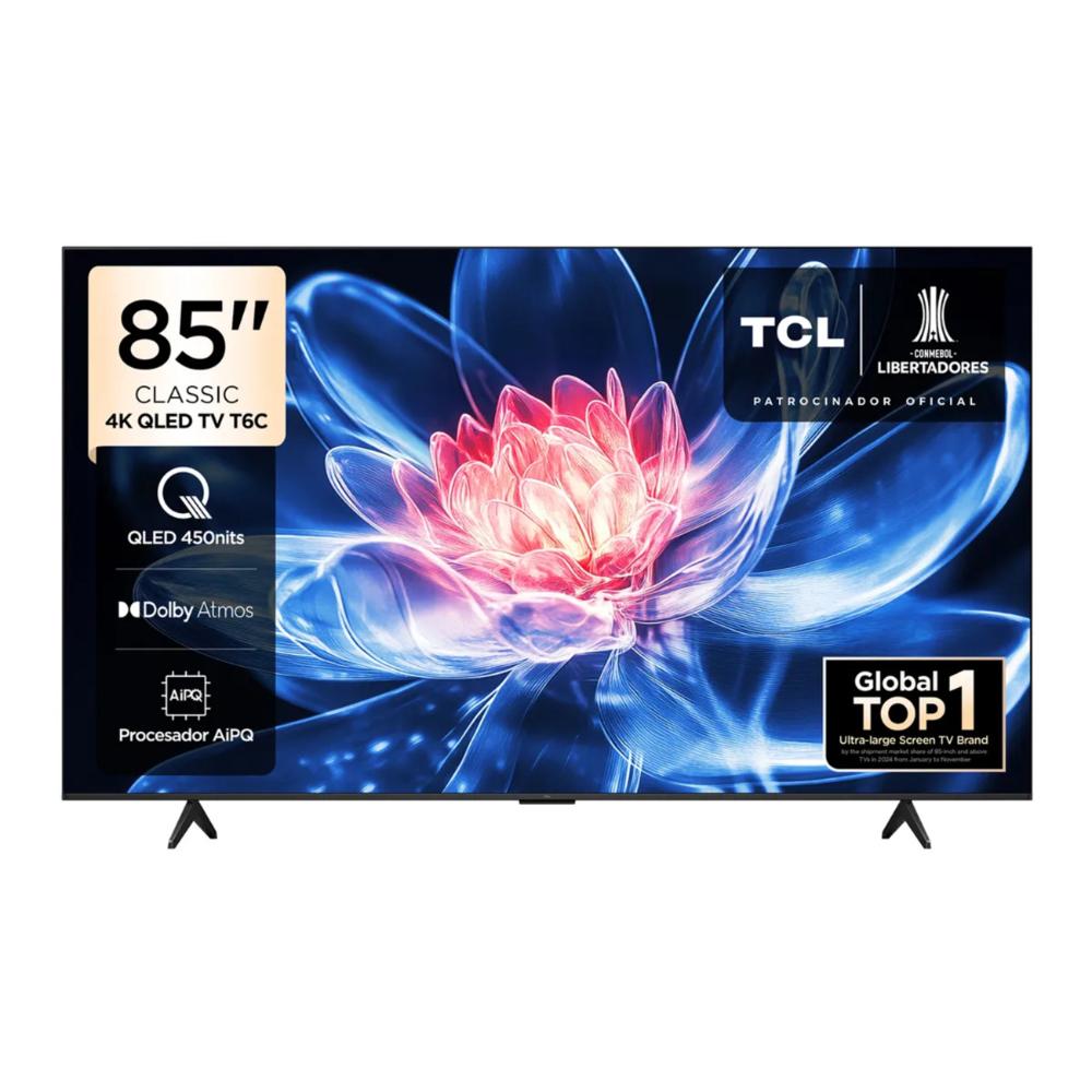 Televisor 85 QLED 4k UHD Google TV Negro TCL 85T6C