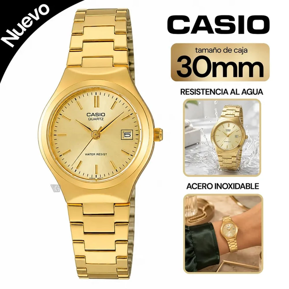 Reloj Casio Para Mujer LTP-1170N-9AR Dorado Talla única