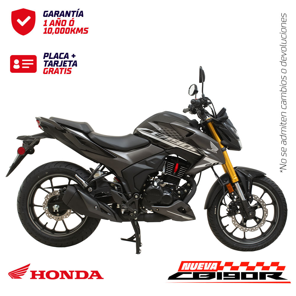 MOTOCICLETA HONDA CB190R 2.0 NEGRO