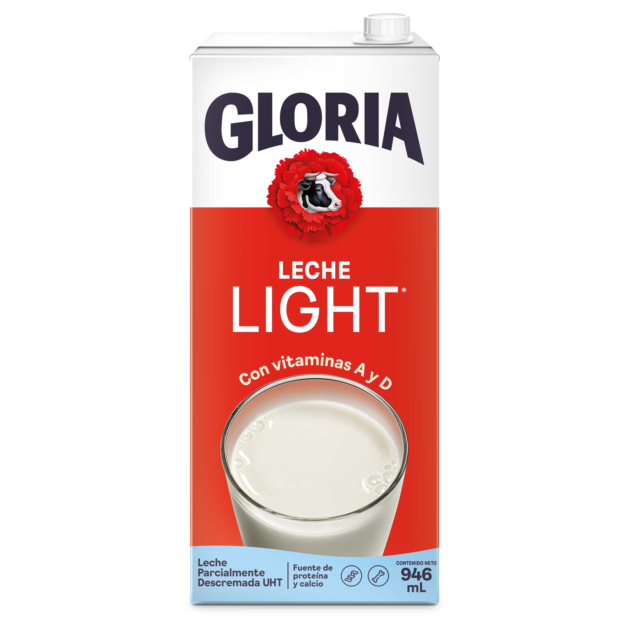 Leche Ligh UHT GLORIA UHT Caja 946ml