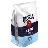Leche Entera UHT GLORIA Bolsa 800ml Paquete 3un