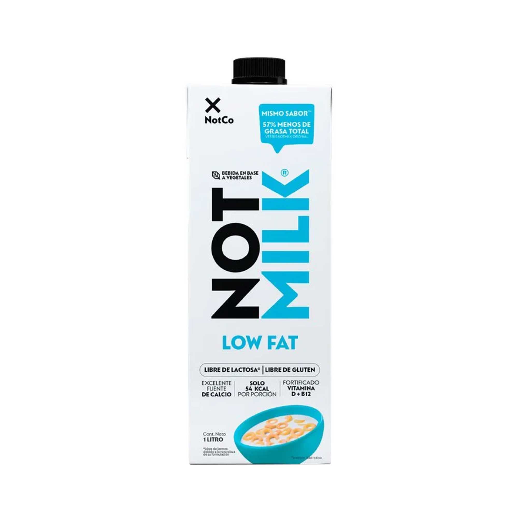 Bebida Vegetal sin Lactosa NOT MILK Low Fat Caja 1L