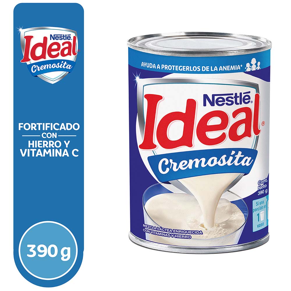 Mezcla Láctea Ideal Cremosita Lata 390g