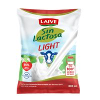 Leche Light sin Lactosa UHT LAIVE Bolsa 800ml